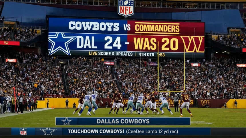 Cowboys vs Commanders